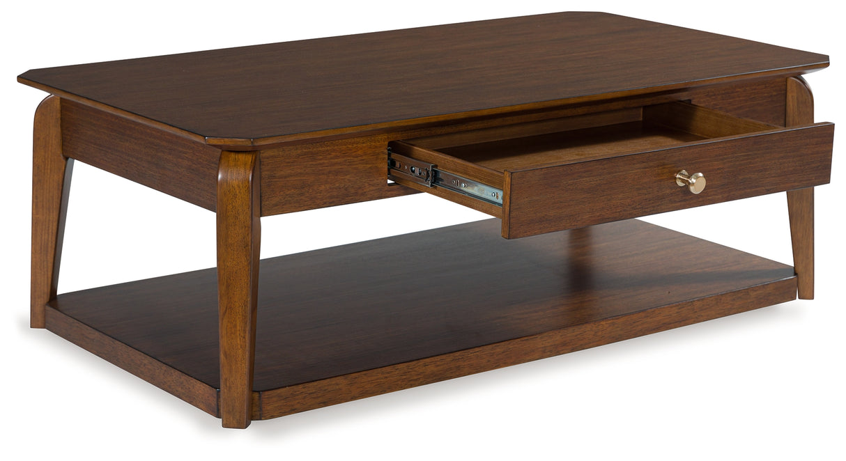 Trenmour Medium Brown Coffee Table from Ashley - Luna Furniture