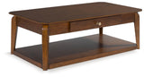 Trenmour Medium Brown Coffee Table from Ashley - Luna Furniture
