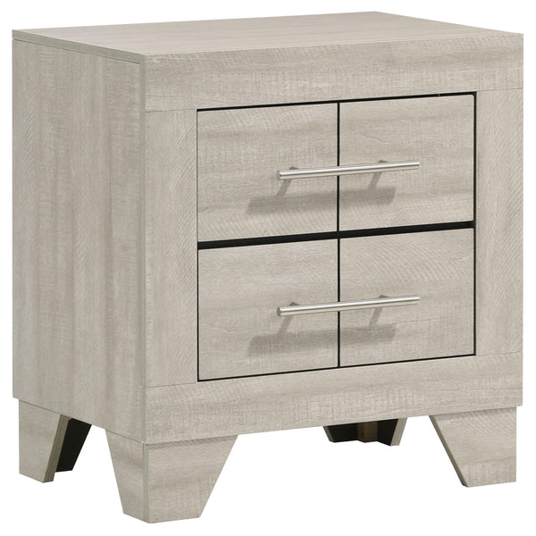 Trenton Rustic Cream 2-Drawer Nightstand