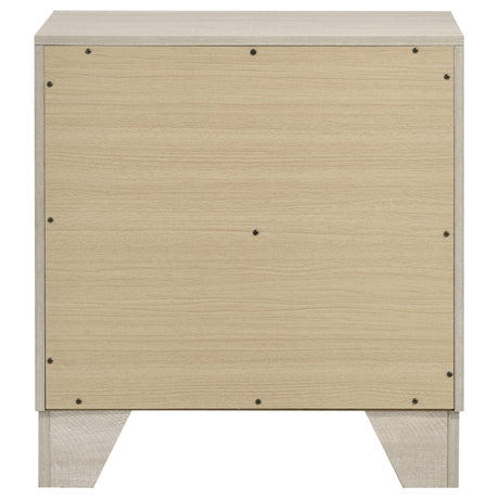 Trenton Rustic Cream 2-Drawer Nightstand from Coaster - Luna Furniture