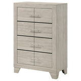 Trenton Rustic Cream 4-Drawer Bedroom Chest from Coaster - Luna Furniture