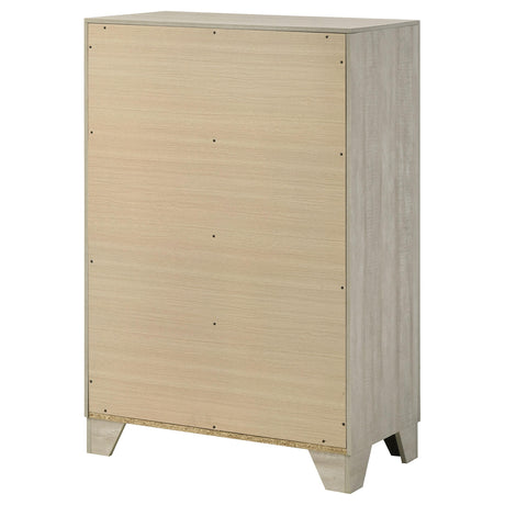 Trenton Rustic Cream 4-Drawer Bedroom Chest from Coaster - Luna Furniture