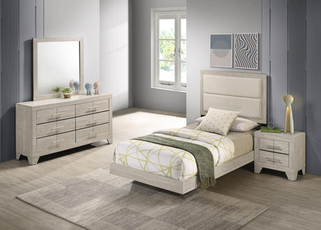 Trenton Rustic Cream 4-Piece Twin Bedroom Set from Coaster - Luna Furniture