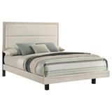 Trenton Rustic Cream 54-inch Wood Eastern King Panel Bed from Coaster - Luna Furniture