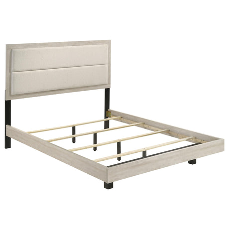 Trenton Rustic Cream 54-inch Wood Full Panel Bed from Coaster - Luna Furniture