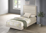 Trenton Rustic Cream 54-inch Wood Twin Panel Bed from Coaster - Luna Furniture