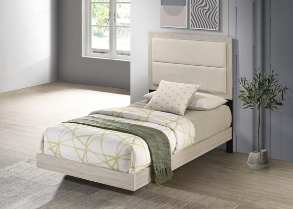 Trenton Rustic Cream 54-inch Wood Twin Panel Bed