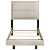 Trenton Rustic Cream 54-inch Wood Twin Panel Bed from Coaster - Luna Furniture