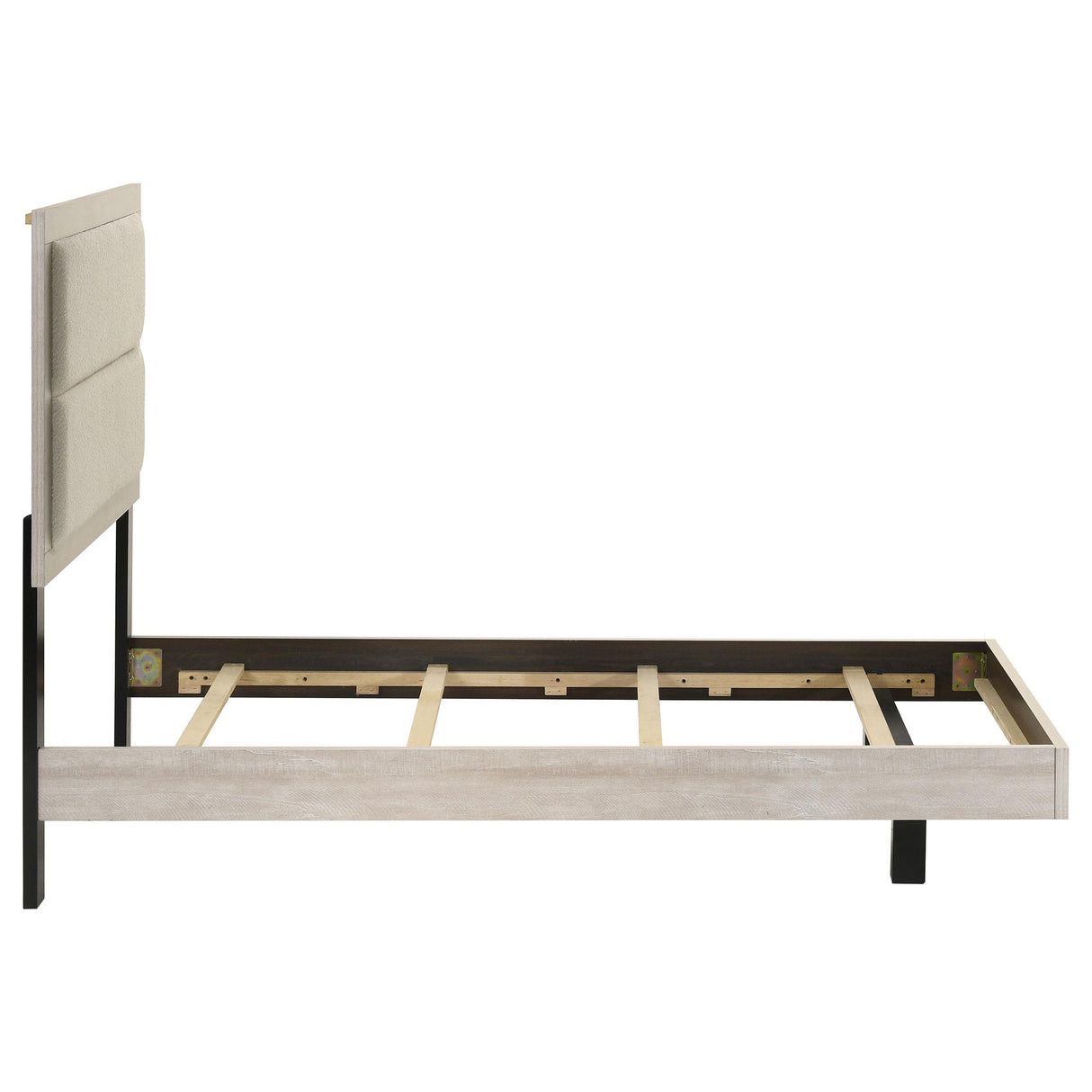 Trenton Rustic Cream 54-inch Wood Twin Panel Bed from Coaster - Luna Furniture