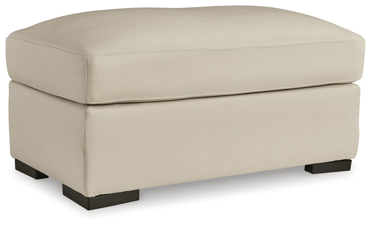 Tresure Trove Almond Ottoman from Ashley Furniture - Luna Furniture