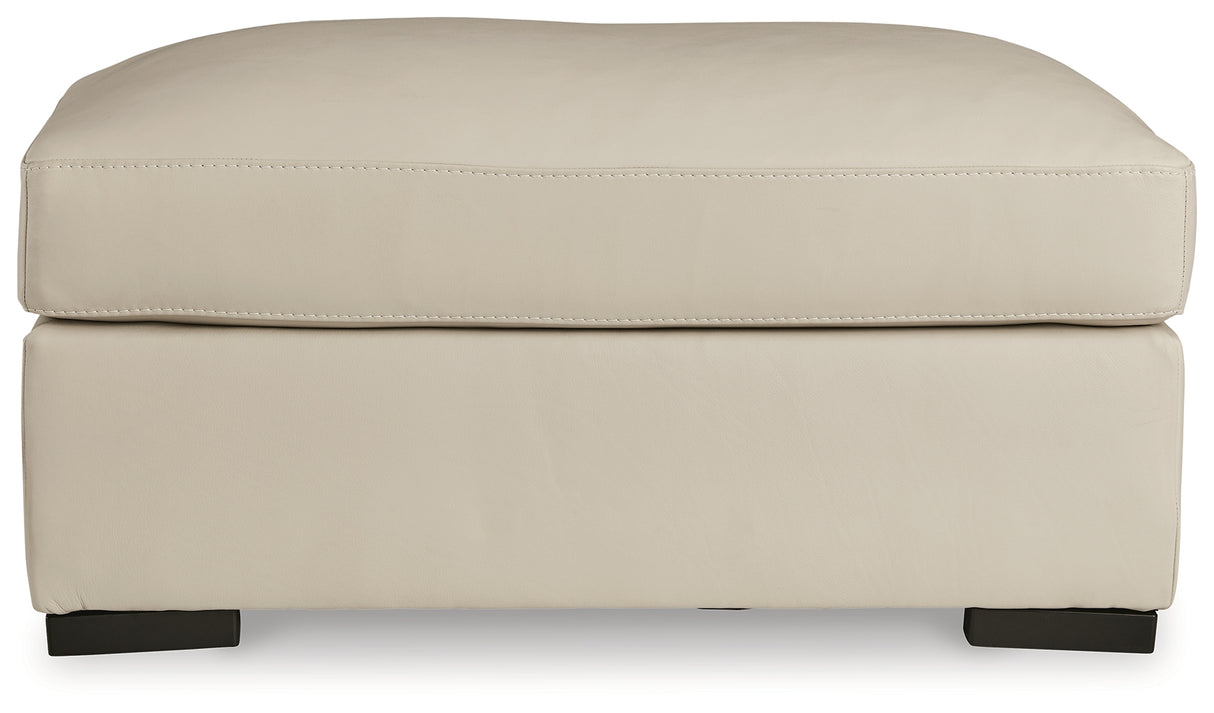 Tresure Trove Almond Ottoman from Ashley Furniture - Luna Furniture