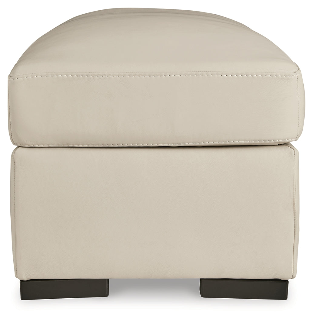Tresure Trove Almond Ottoman from Ashley Furniture - Luna Furniture