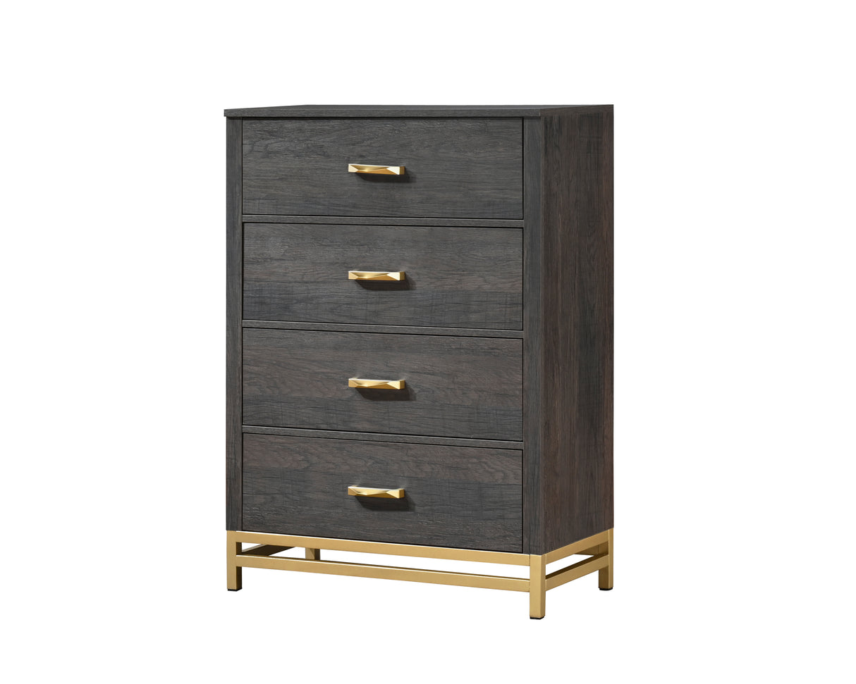Trevor Brown/Gold Chest from Crown Mark - Luna Furniture