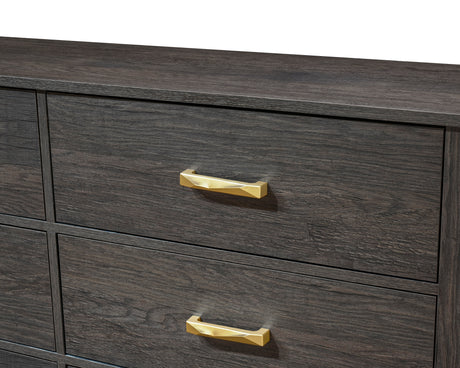 Trevor Brown/Gold Dresser from Crown Mark - Luna Furniture