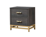 Trevor Brown/Gold Nightstand from Crown Mark - Luna Furniture