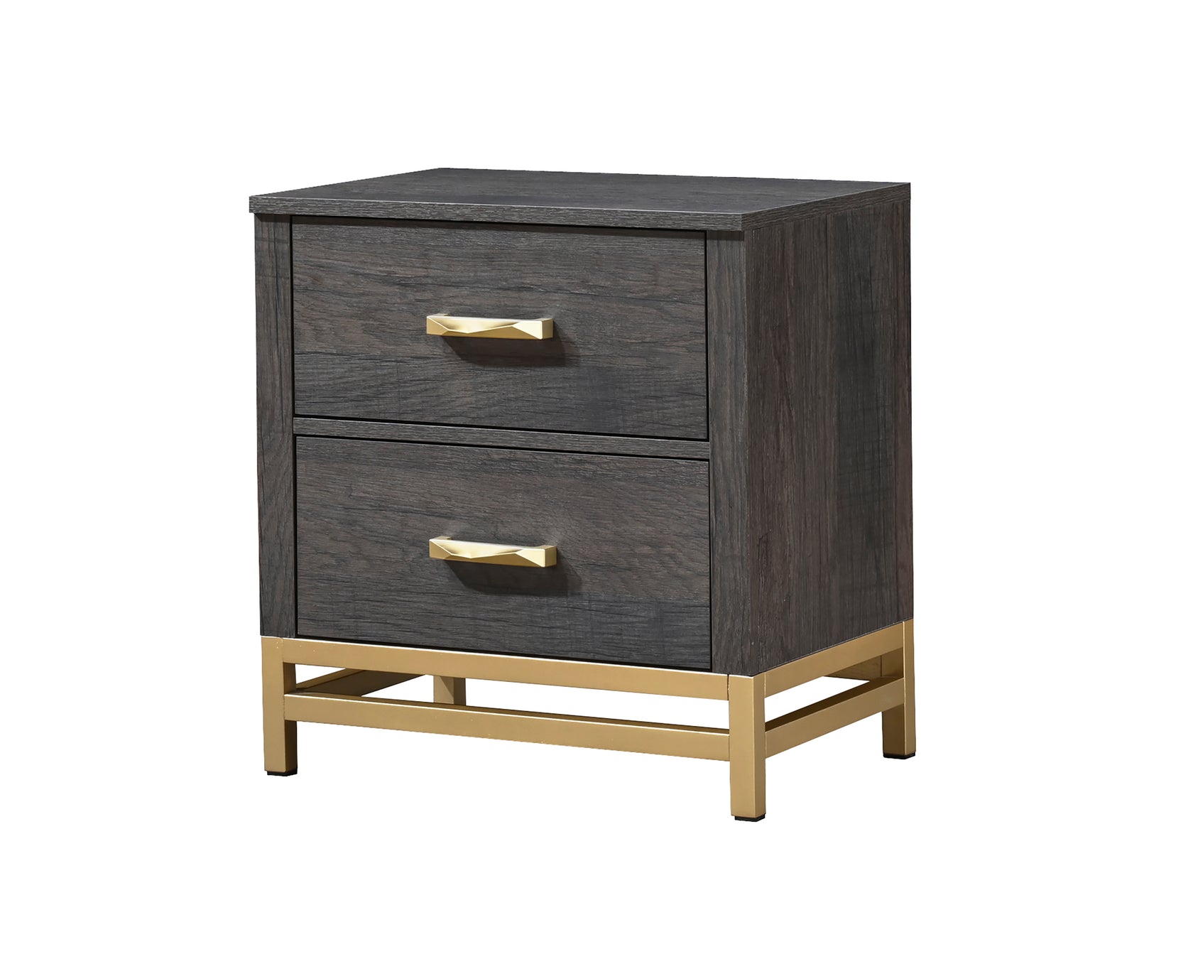 Trevor Brown/Gold Nightstand from Crown Mark - Luna Furniture