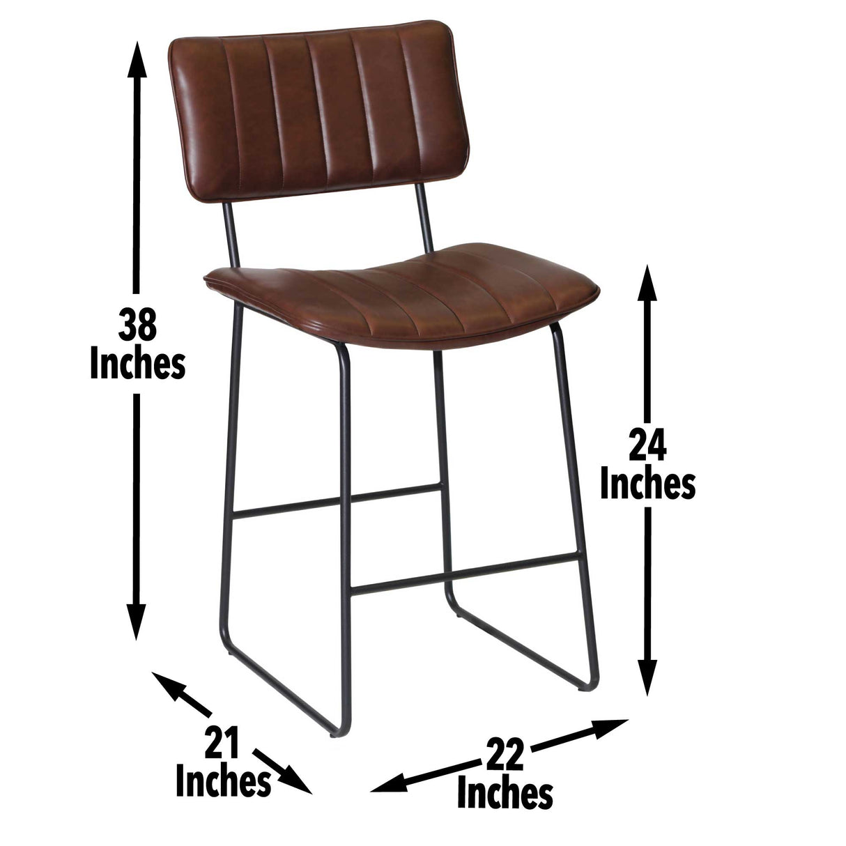 Tribeca 24″ Counter Stool from Steve Silver - Luna Furniture