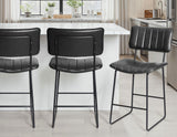 Tribeca Black 24″ Commercial Grade Counter Stool from Steve Silver - Luna Furniture