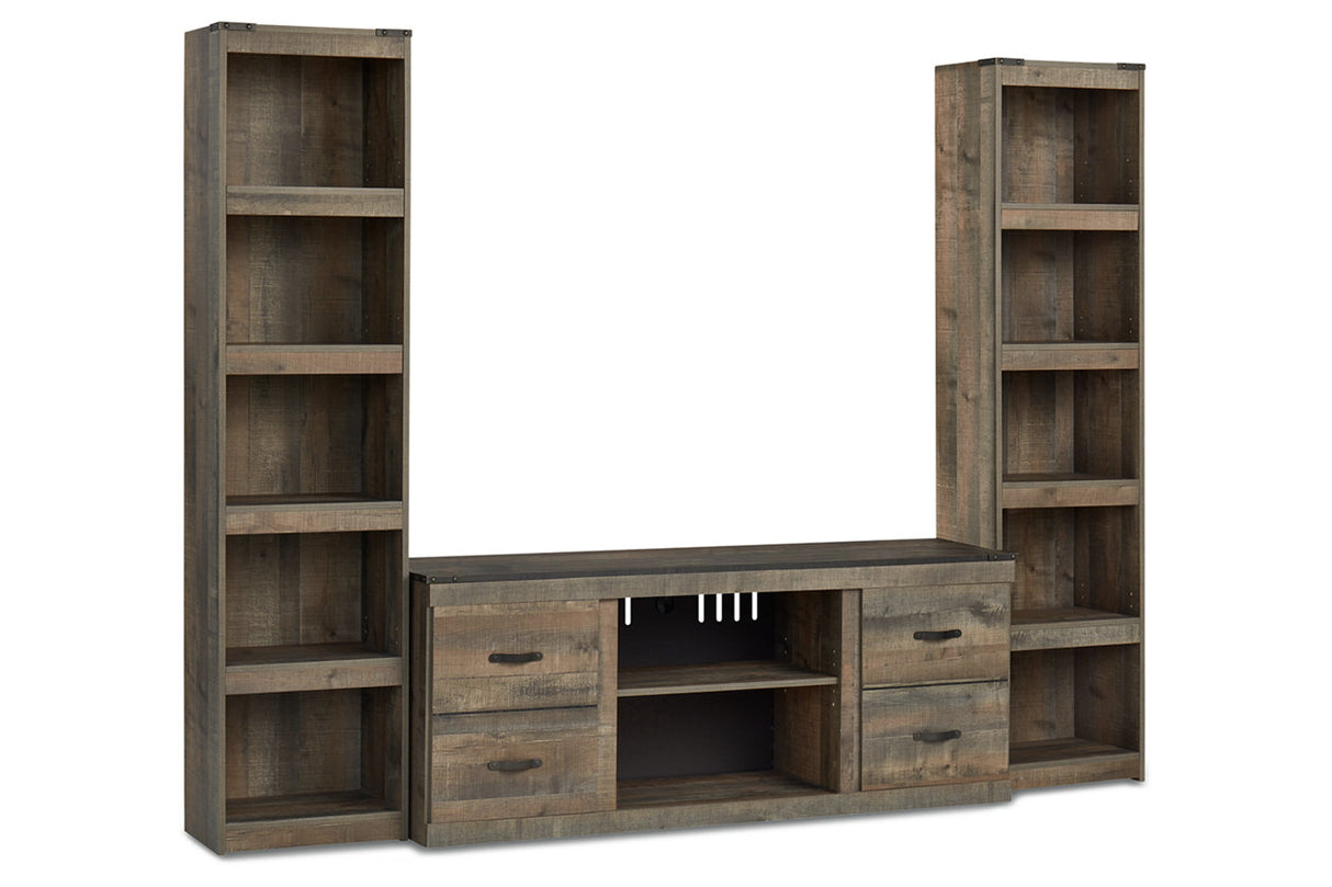 Trinell Brown 3-Piece Entertainment Center from Ashley - Luna Furniture