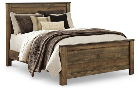 Trinell Brown Queen Panel Bed and Nightstand from Ashley - Luna Furniture