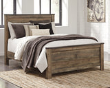 Trinell Brown Queen Panel Bed and Nightstand from Ashley - Luna Furniture
