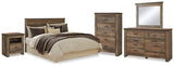 Trinell Brown Queen Panel Headboard, Dresser, Mirror, Chest and Nightstand from Ashley - Luna Furniture