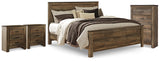 Trinell King Panel Bed, Chest and 2 Nightstands from Ashley - Luna Furniture