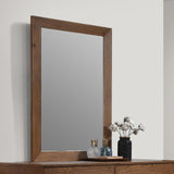 Tromso Walnut Mirror w/ Support (Mirror Only) from Furniture of America - Luna Furniture