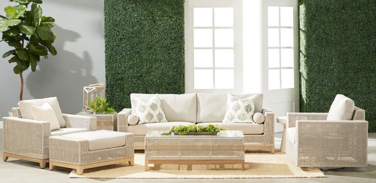 Tropez Outdoor Ottoman from Essentials For Living - Luna Furniture