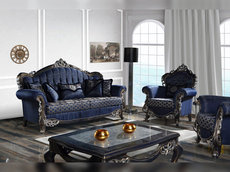 Tuana Navy Stationary Living Room Sofa from Furnia - Luna Furniture