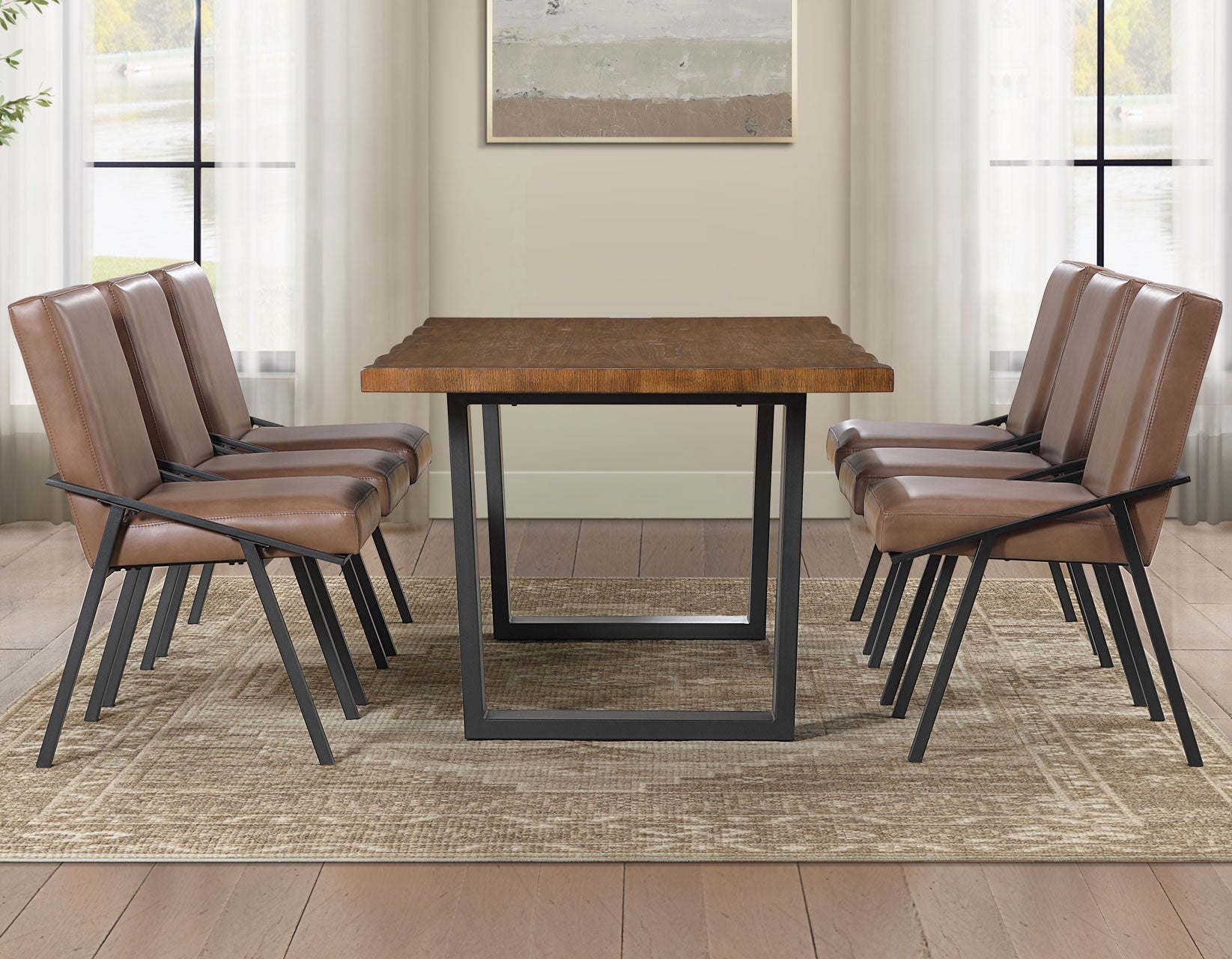 Steve Silver Tucson Brown Side Chair, Set of 2 – Luna Furniture