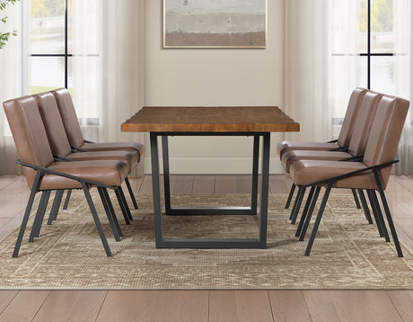 Tucson Mocha 5-Piece 78″ Dining Room Set from Steve Silver - Luna Furniture