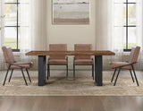 Tucson Mocha 5-Piece 78″ Dining Room Set from Steve Silver - Luna Furniture