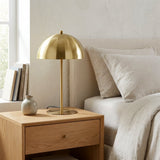Tundra Table Lamp - Gold outer - White inner from Ashcroft Furniture - Luna Furniture
