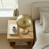 Tundra Table Lamp - Gold outer - White inner from Ashcroft Furniture - Luna Furniture