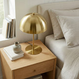 Tundra Table Lamp - Gold outer - White inner from Ashcroft Furniture - Luna Furniture
