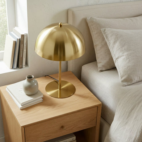 Tundra Table Lamp - Gold outer - White inner from Ashcroft Furniture - Luna Furniture