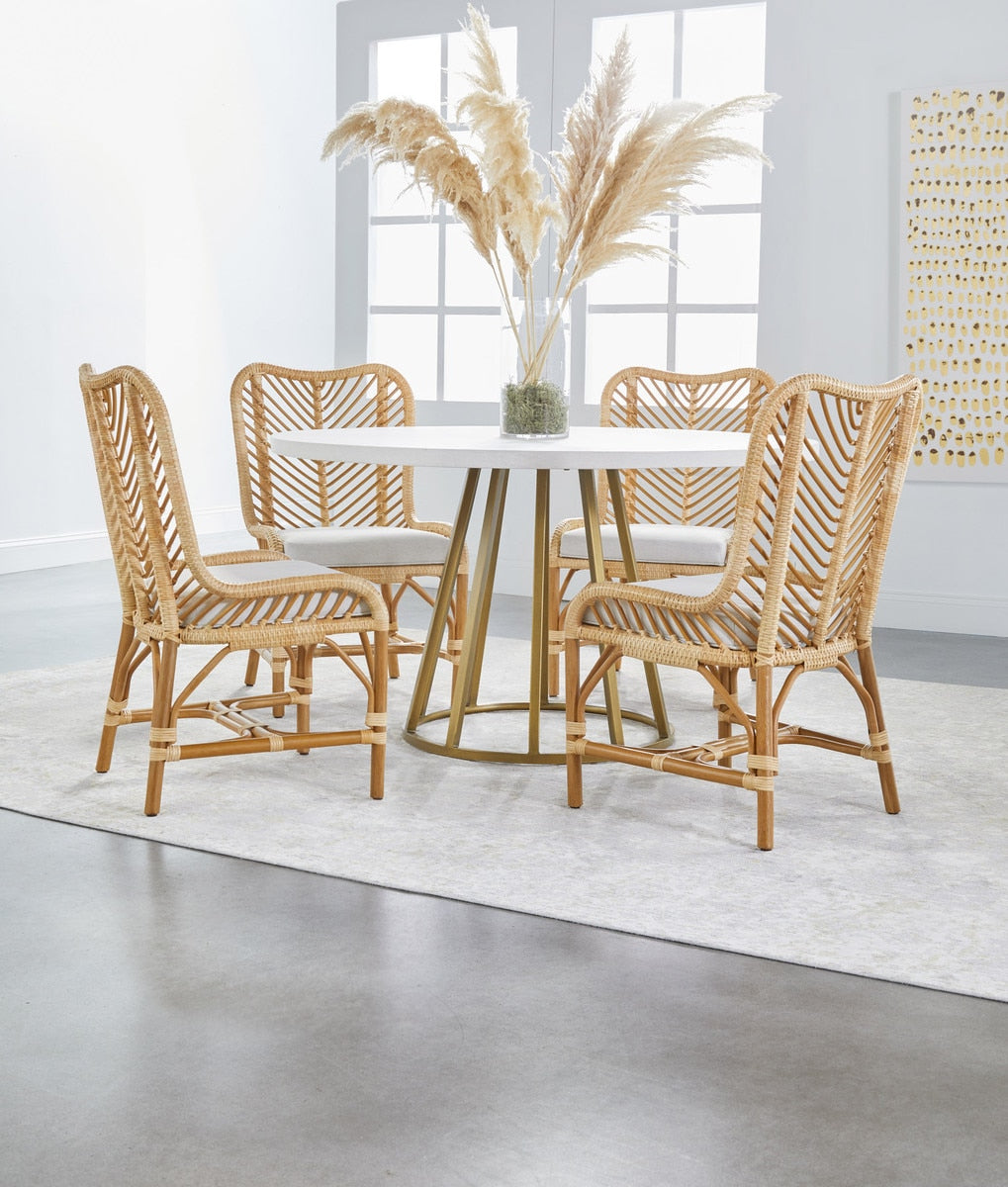 Turino Round Dining Table Base from Essentials For Living - Luna Furniture