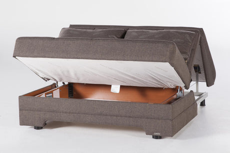 Twist Astoral Light Brown Sleeper Loveseat from Bellona - Luna Furniture