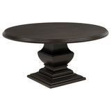 Twyla Dark Cocoa 7-Piece Round Wood Dining Room Set from Coaster - Luna Furniture