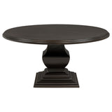 Twyla Dark Cocoa 7-Piece Round Wood Dining Room Set from Coaster - Luna Furniture