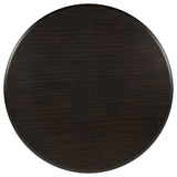 Twyla Dark Cocoa 7-Piece Round Wood Dining Room Set from Coaster - Luna Furniture