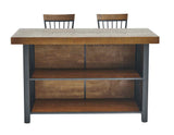Tyler Chestnut/Black 3-Piece 38-inch Counter Bar Set from Steve Silver - Luna Furniture