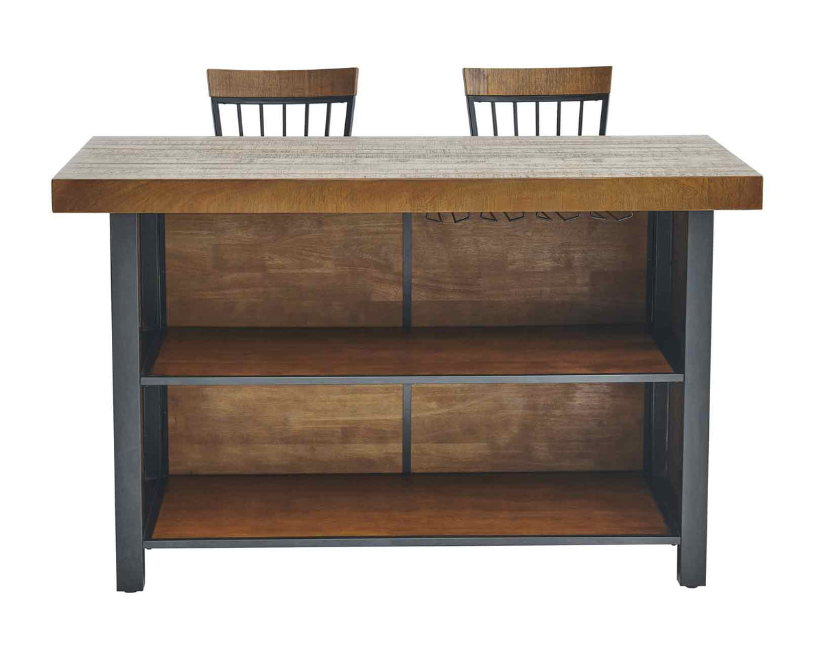 Tyler Chestnut/Black 38-inch Counter Bar from Steve Silver - Luna Furniture