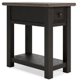 Tyler Creek 2 End Tables in Grayish Brown/Black from Ashley - Luna Furniture