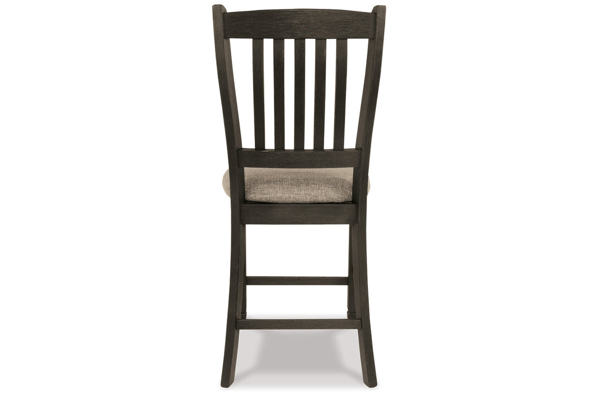 Tyler Creek Black/Grayish Brown Counter Height Dining Table and 4 Barstools with Server from Ashley Furniture - Luna Furniture