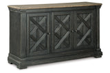 Tyler Creek Black/Grayish Brown Counter Height Dining Table and 4 Barstools with Server from Ashley Furniture - Luna Furniture