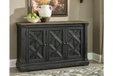 Tyler Creek Black/Grayish Brown Counter Height Dining Table and 4 Barstools with Server from Ashley Furniture - Luna Furniture