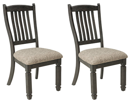 Tyler Creek Black/Grayish Brown Dining Chair, Set of 2 from Ashley - Luna Furniture