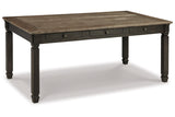 Tyler Creek Black/Grayish Brown Dining Table and 4 Chairs with Bench from Ashley - Luna Furniture